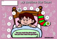 bedtime girl reward chart