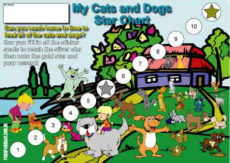 cats and dogs reward chart